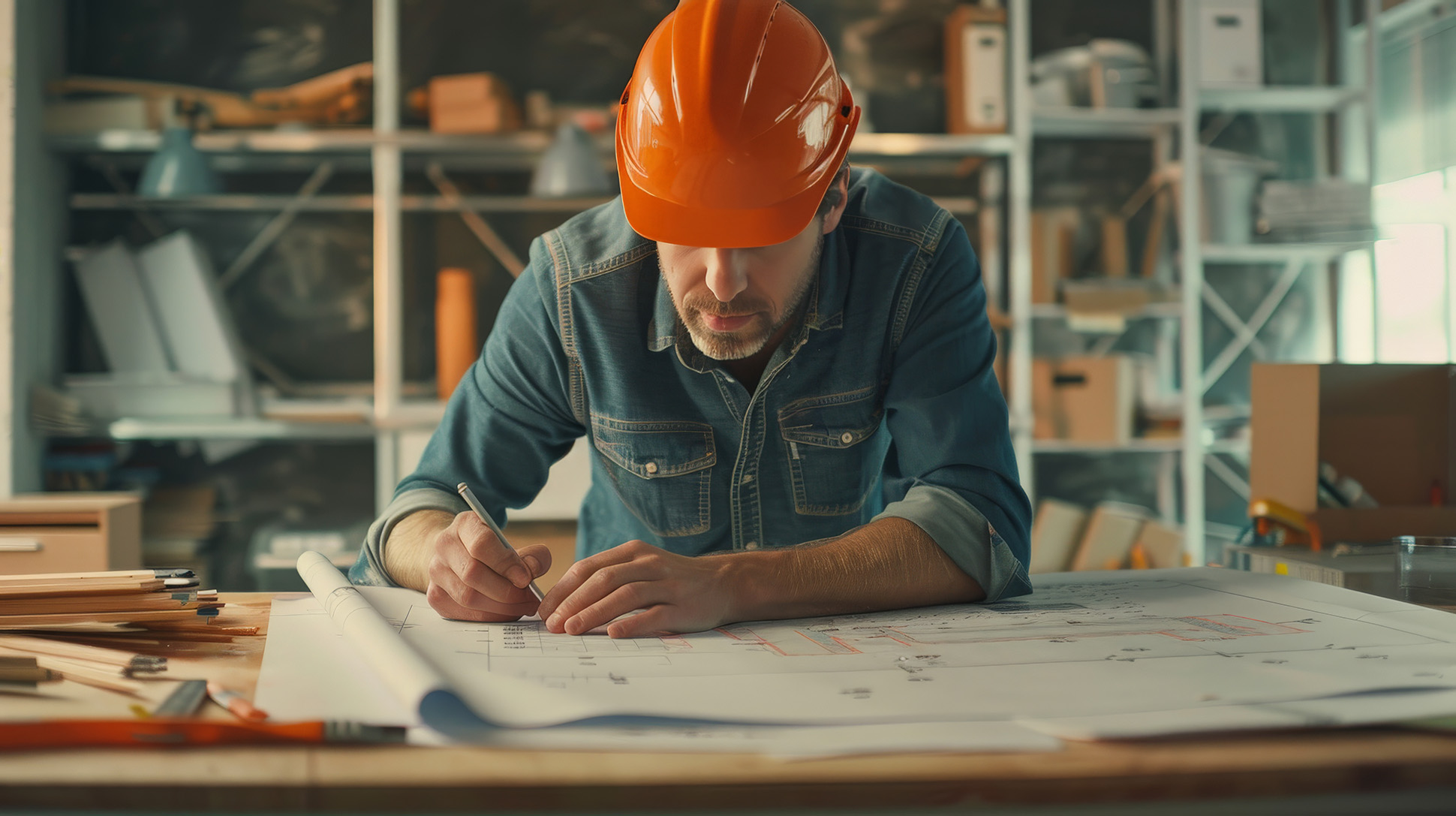 Ingeniero trabajando