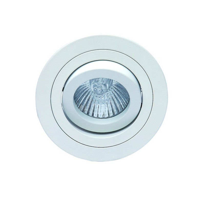 Downlight LED Redondo Dirigible para Empotrar 3" Blanco Mate GU10 – HD